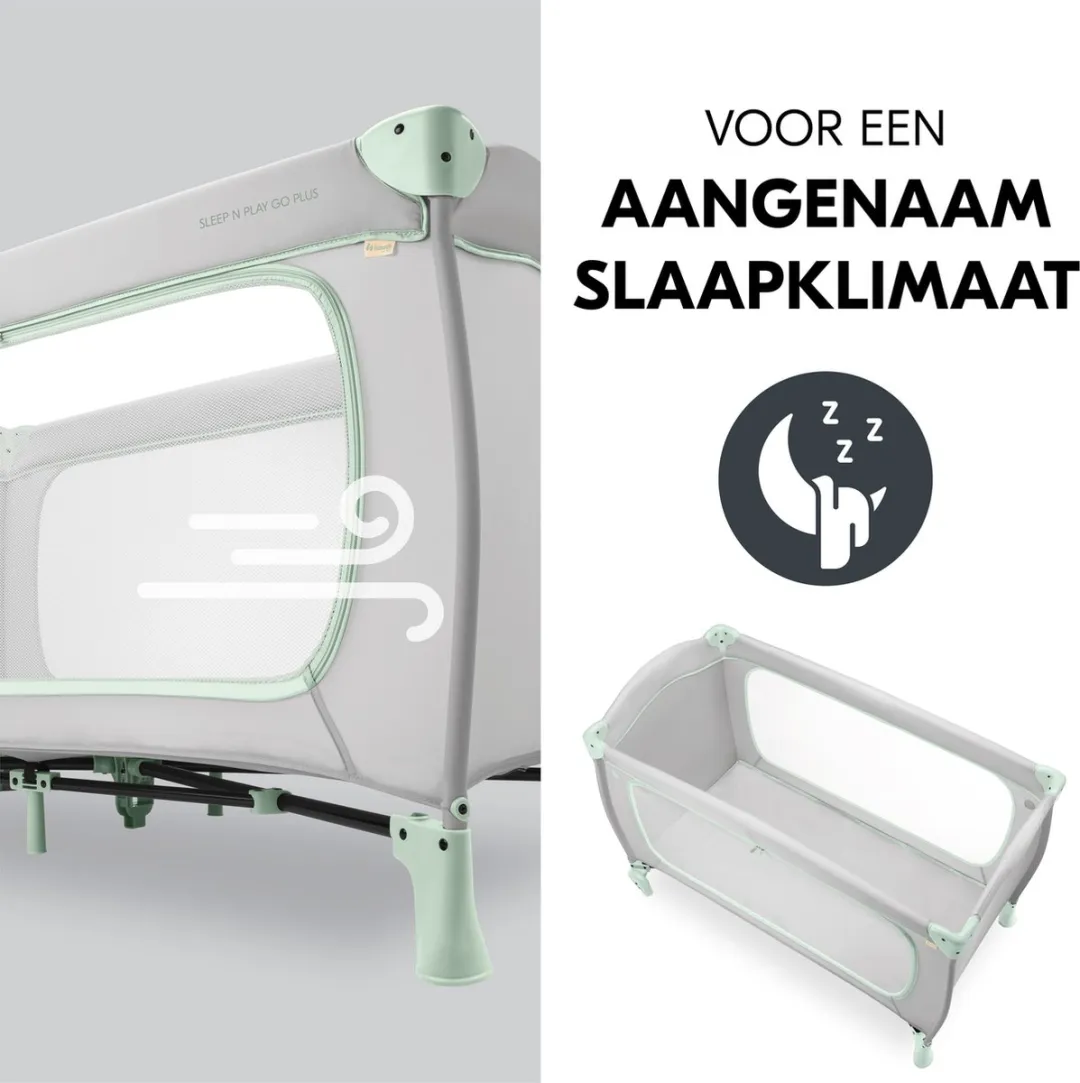Hauck Sleep N Play Go Plus Campingbedje - Dusty Mint - afbeelding 6 van 6