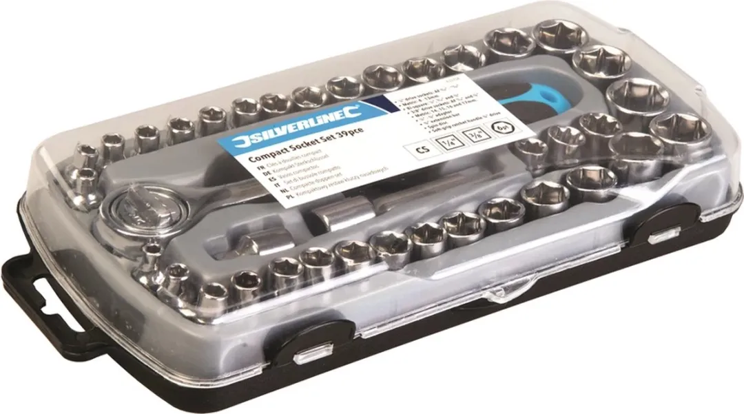Silverline 39-delige Dopsleutelset