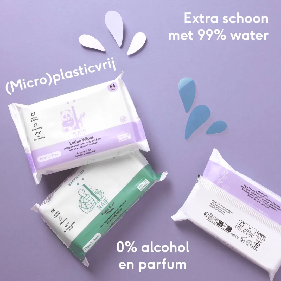 Naïf XXL Water Billendoekjes 2592 Stuks