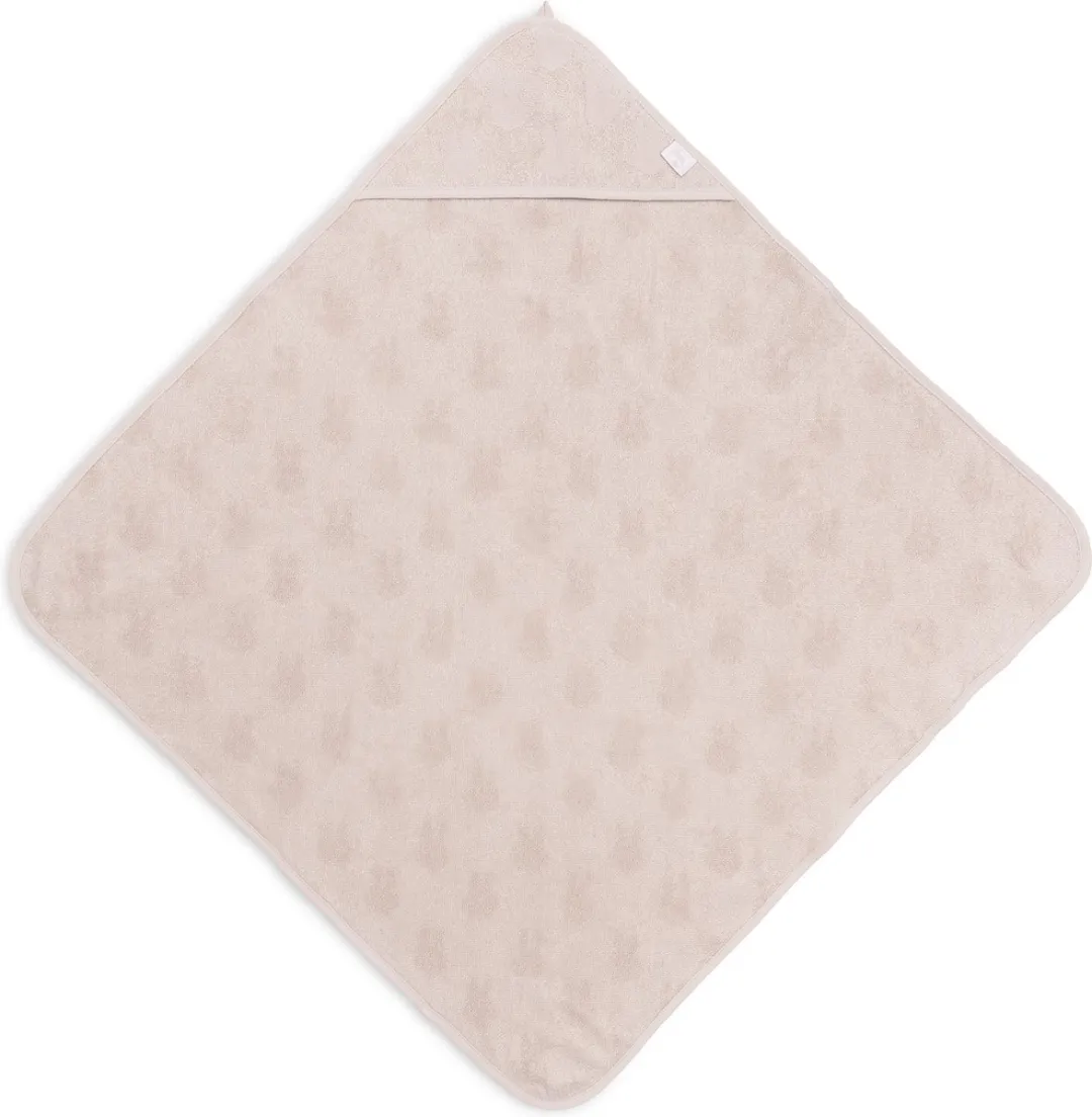 Jollein x Nijntje Badcape Badstof 75x75cm - Baby Handdoek - Nougat