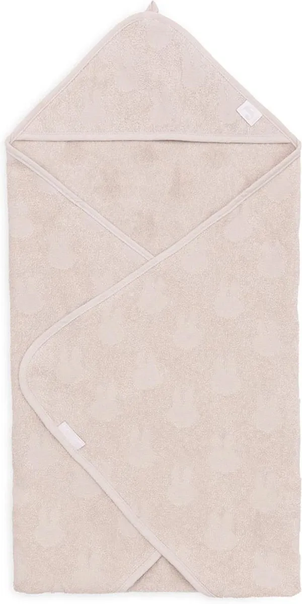 Jollein x Nijntje Badcape Badstof 75x75cm - Baby Handdoek - Nougat