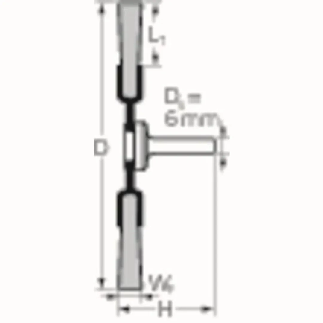 Pferd Ronde Borstel RBU ST 70mm