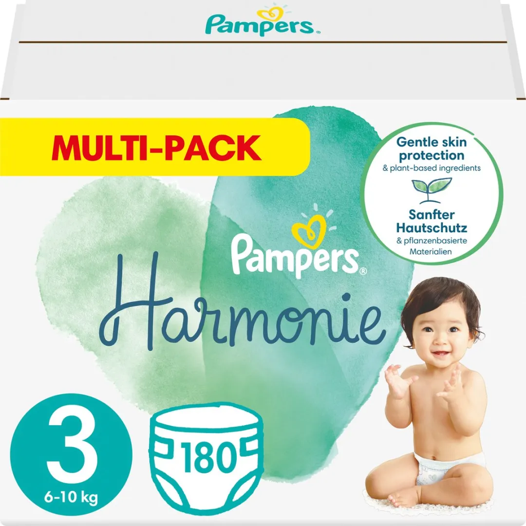 Pampers Harmonie Maat 3 Luiers - 180 Stuks
