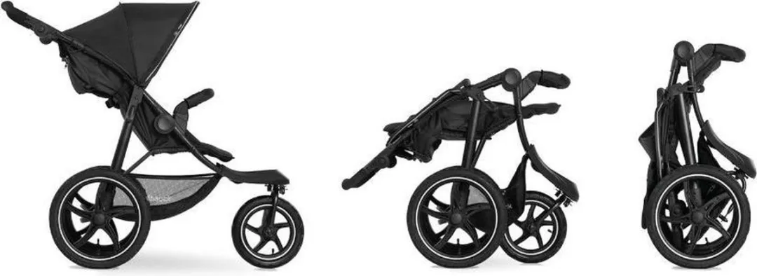 Hauck Runner 2 Buggy - 3 Wielen - Compact Inklapbaar - Zwart