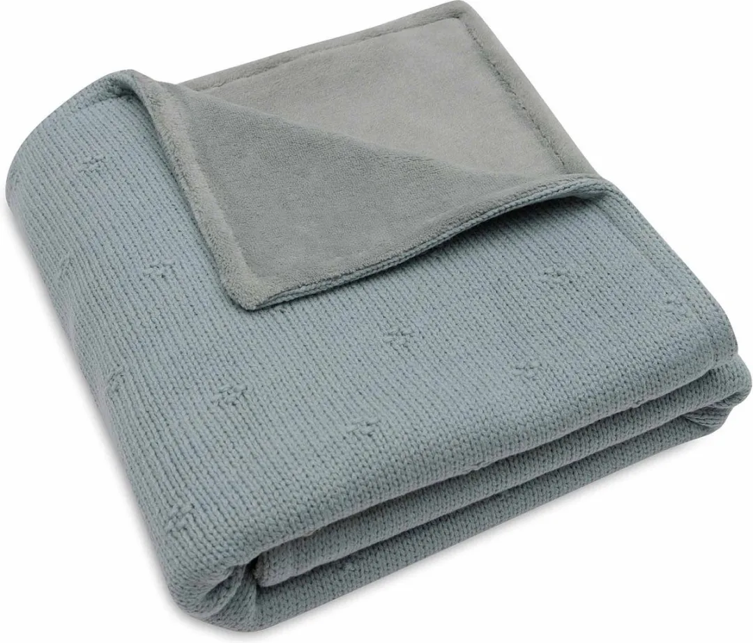 Jollein Deken Wieg 75x100cm Cosy Knit Sea Green