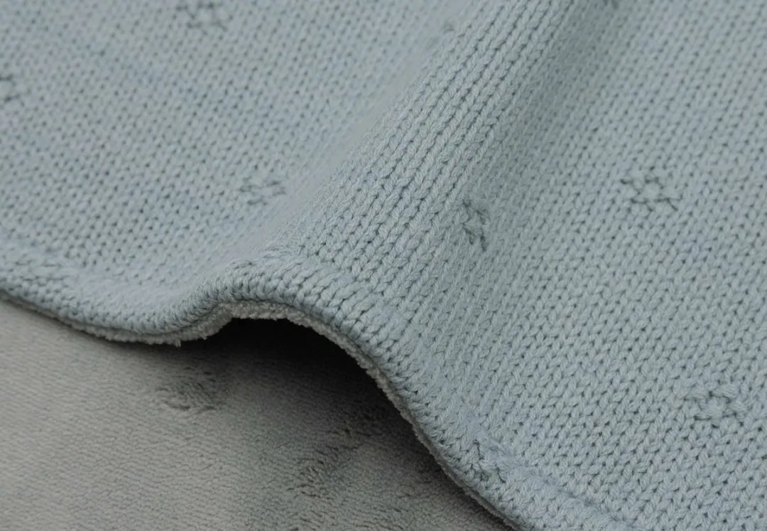 Jollein Deken Wieg 75x100cm Cosy Knit Sea Green