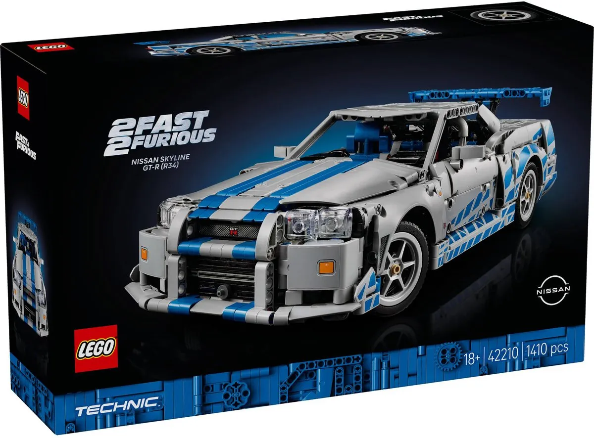 LEGO Technic 2 Fast 2 Furious Nissan Skyline GT-R 42210 - 1410 Stukken