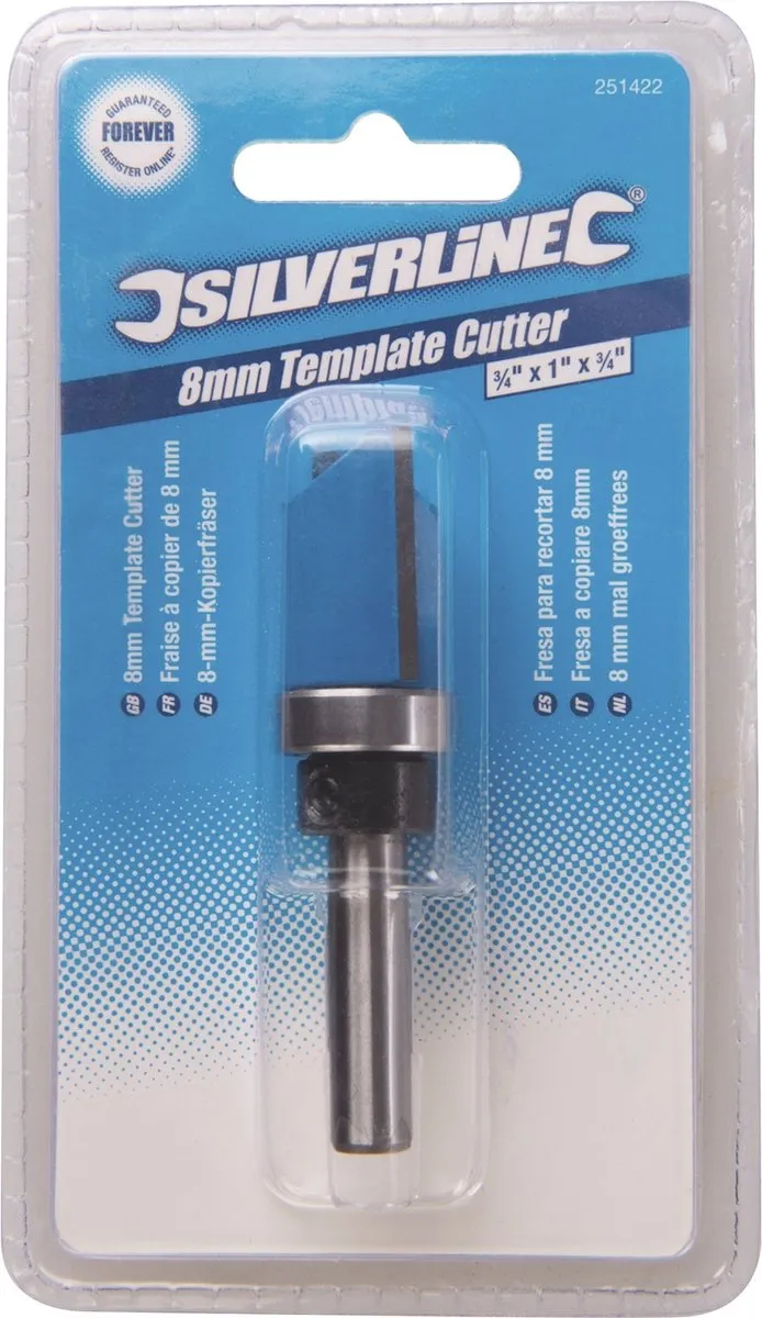 Silverline Malgroeffrees TCT 8mm - Dubbele Fluit