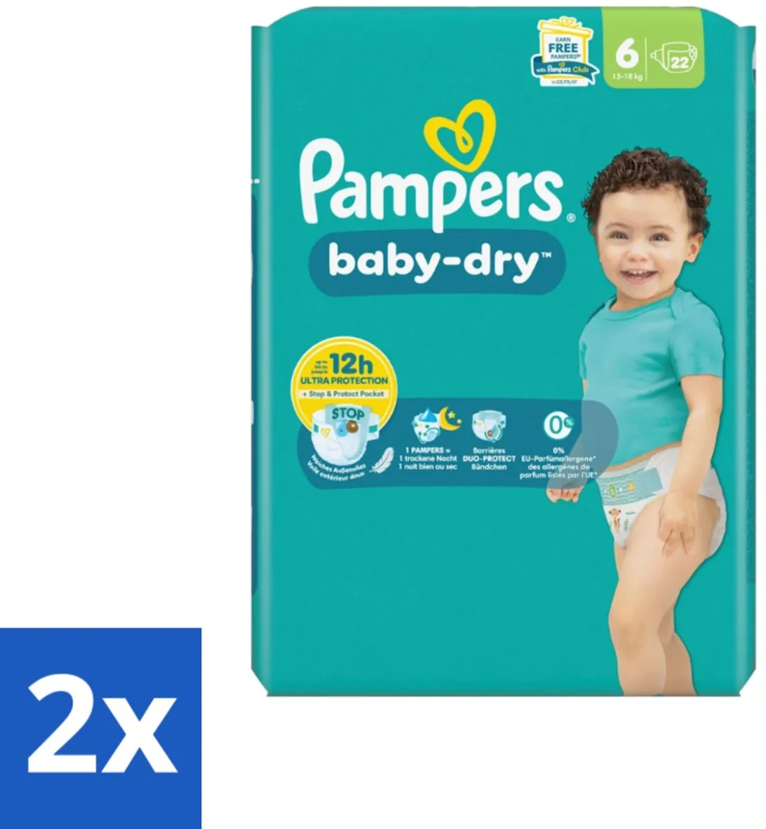 Pampers Baby Dry Maat 6 Luiers