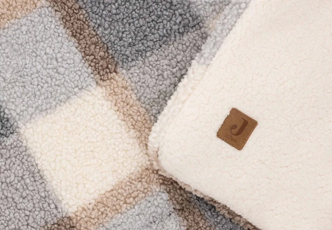 Jollein Boxkleed 100x100cm - Check Boucle