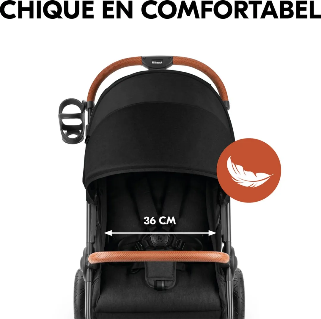 Hauck Uptown Buggy - 4 Wielen - Melange Black