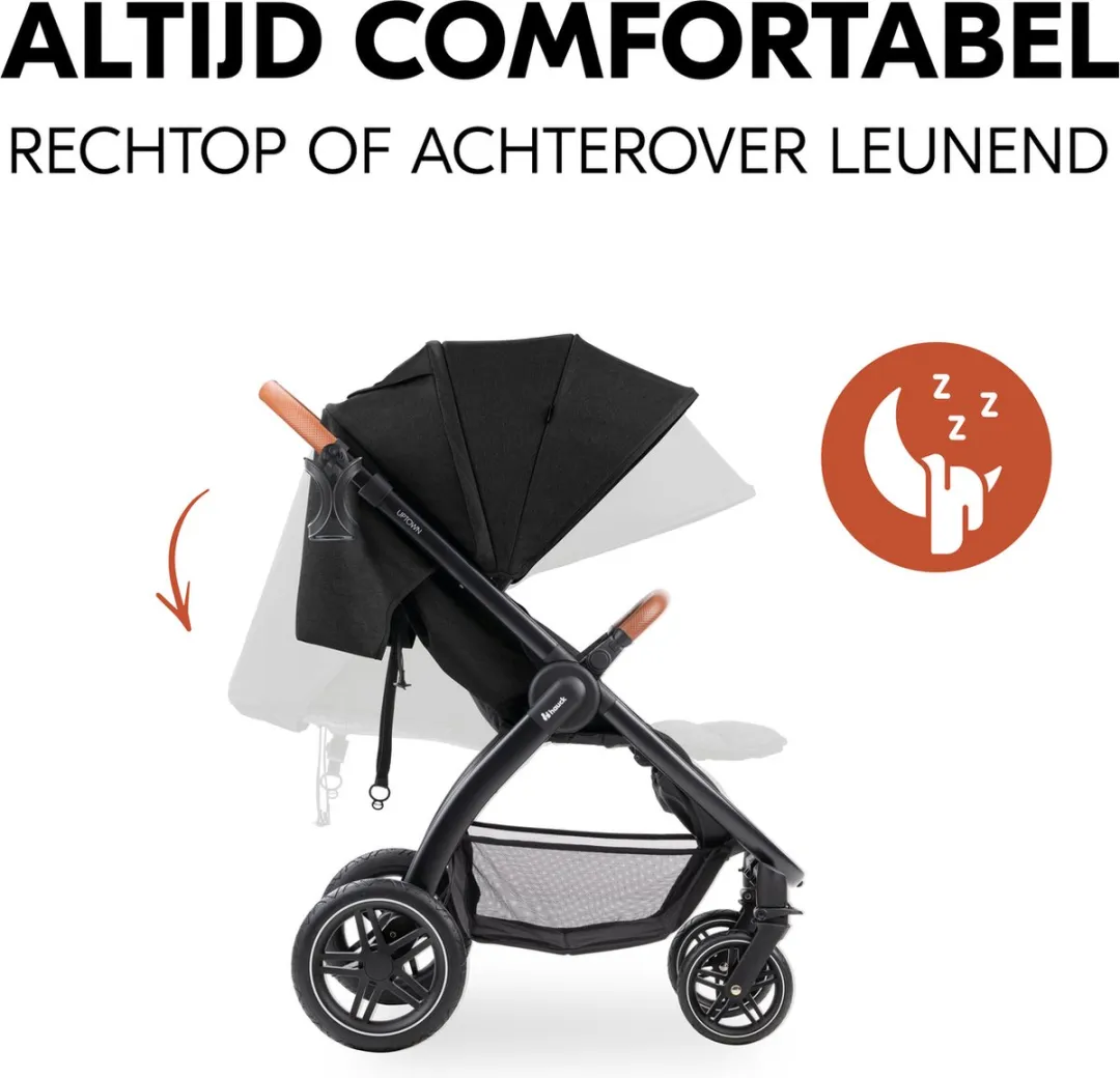 Hauck Uptown Buggy - 4 Wielen - Melange Black