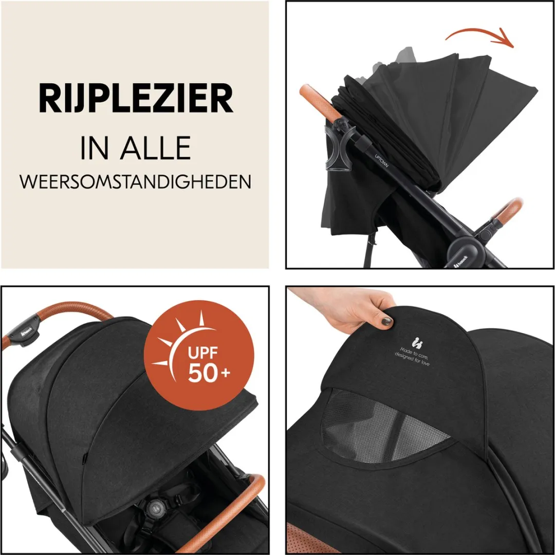 Hauck Uptown Buggy - 4 Wielen - Melange Black