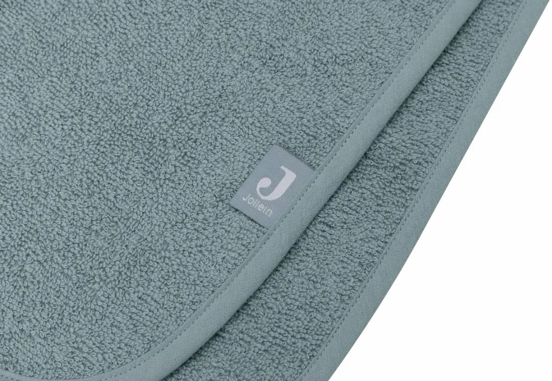 Jollein Badcape Badstof 75x75cm - Baby Handdoek met Badponcho - Sea Green