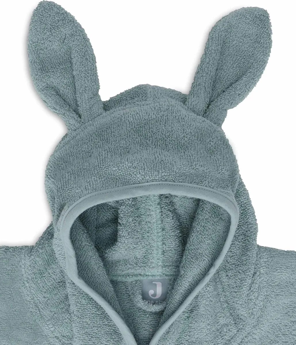 Jollein Badcape Badstof 75x75cm - Baby Handdoek met Badponcho - Sea Green