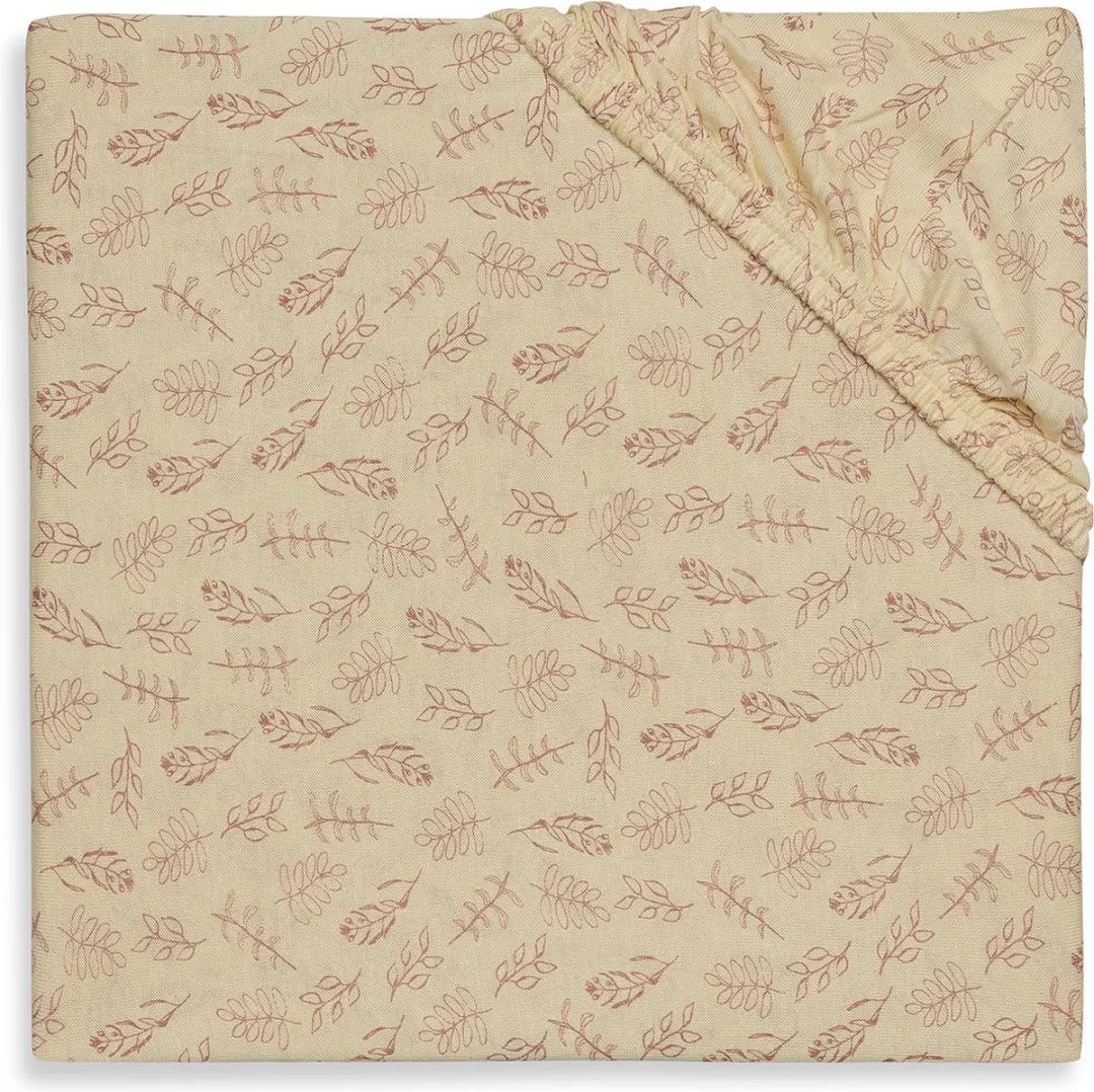 Jollein Hoeslaken Wieg Jersey Meadow Rosewood - 60x120cm