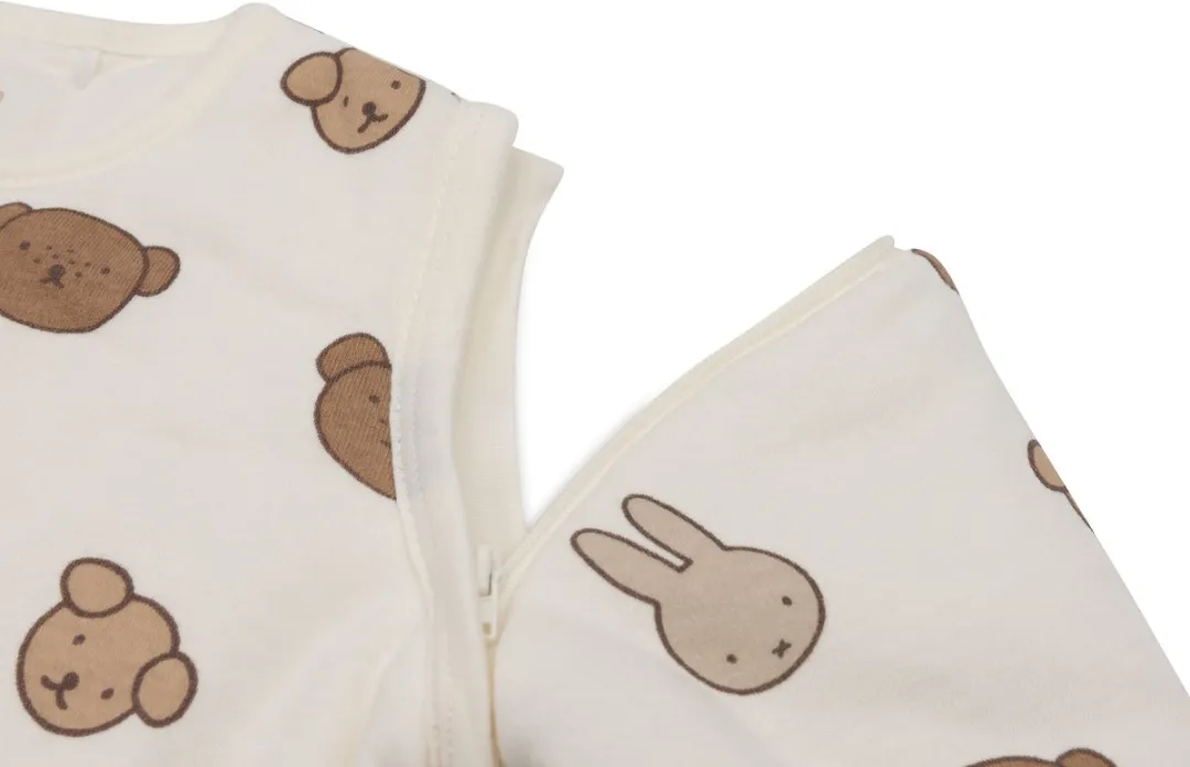 Jollein Slaapzak Baby Miffy and Friends 90cm - Afritsbare mouw