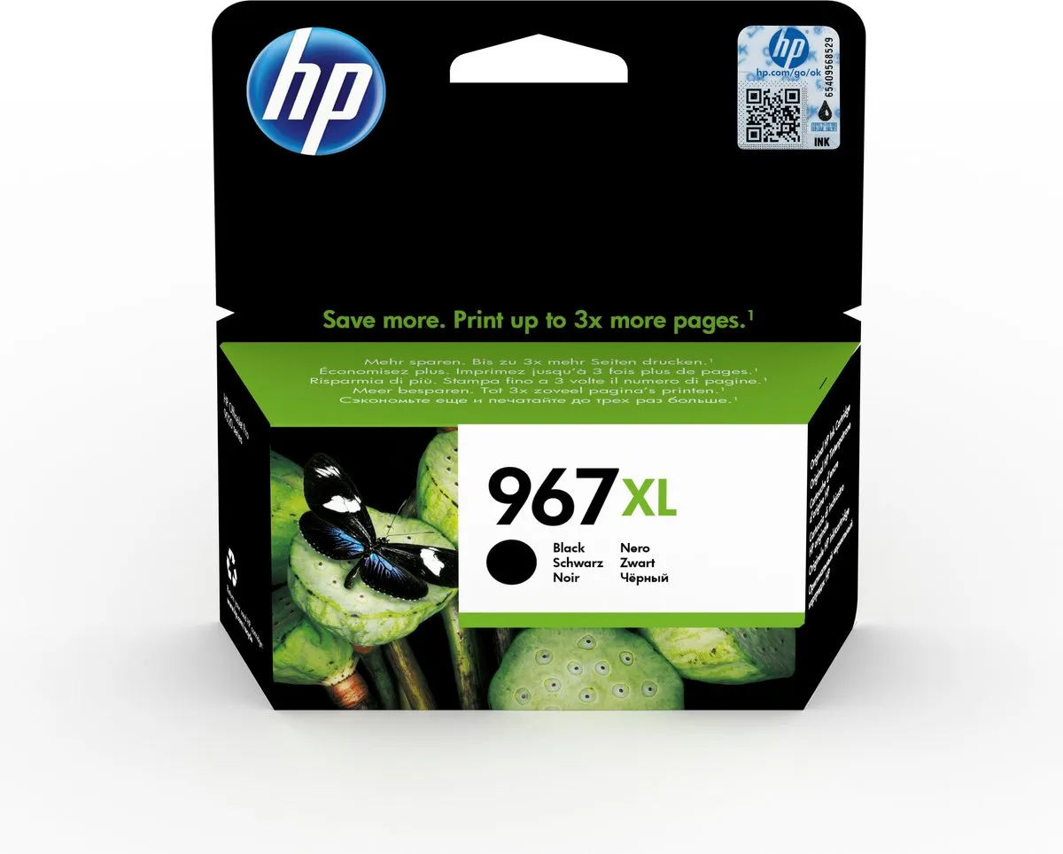 HP 967XL Inktcartridge Zwart - 3000 pagina's - afbeelding 4 van 6