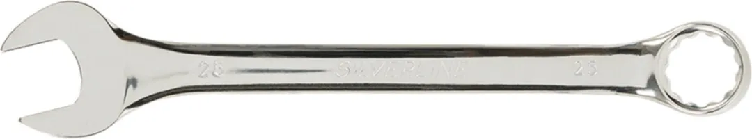 Silverline Steekringsleutel 25mm - Gehard Staal - Hoogglans Chroom