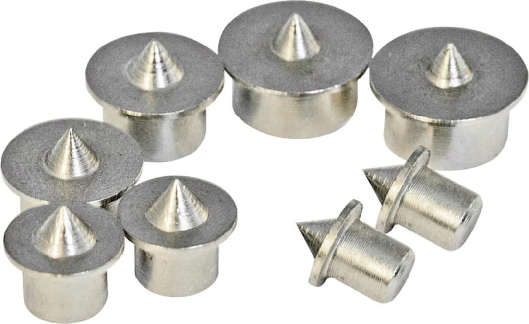 Silverline Centreerpuntenset 8-delig - Chroom Geplateerd - Ø 6-12mm