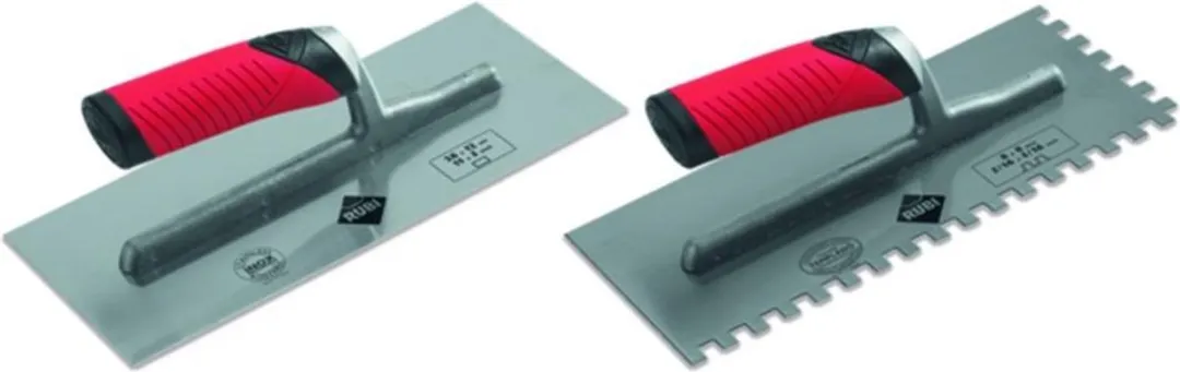 Rubi Flex Lijmspaan 6x6x280mm - Open Greep - Rood/Zilver/Zwart