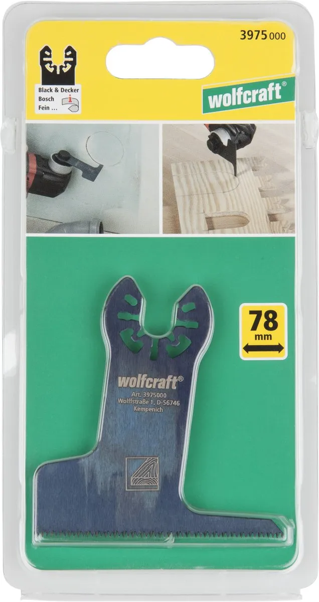 Wolfcraft Decoupeerzaagblad PRO HCS 3975000 - Oscillerend - Hout