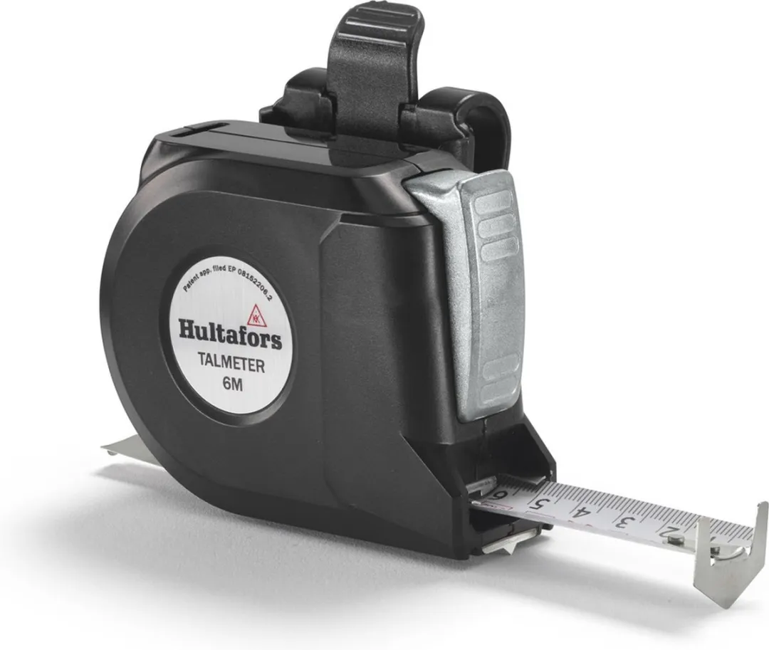 Hultafors Talmeter Markeermeter 6m x 25mm - Wit
