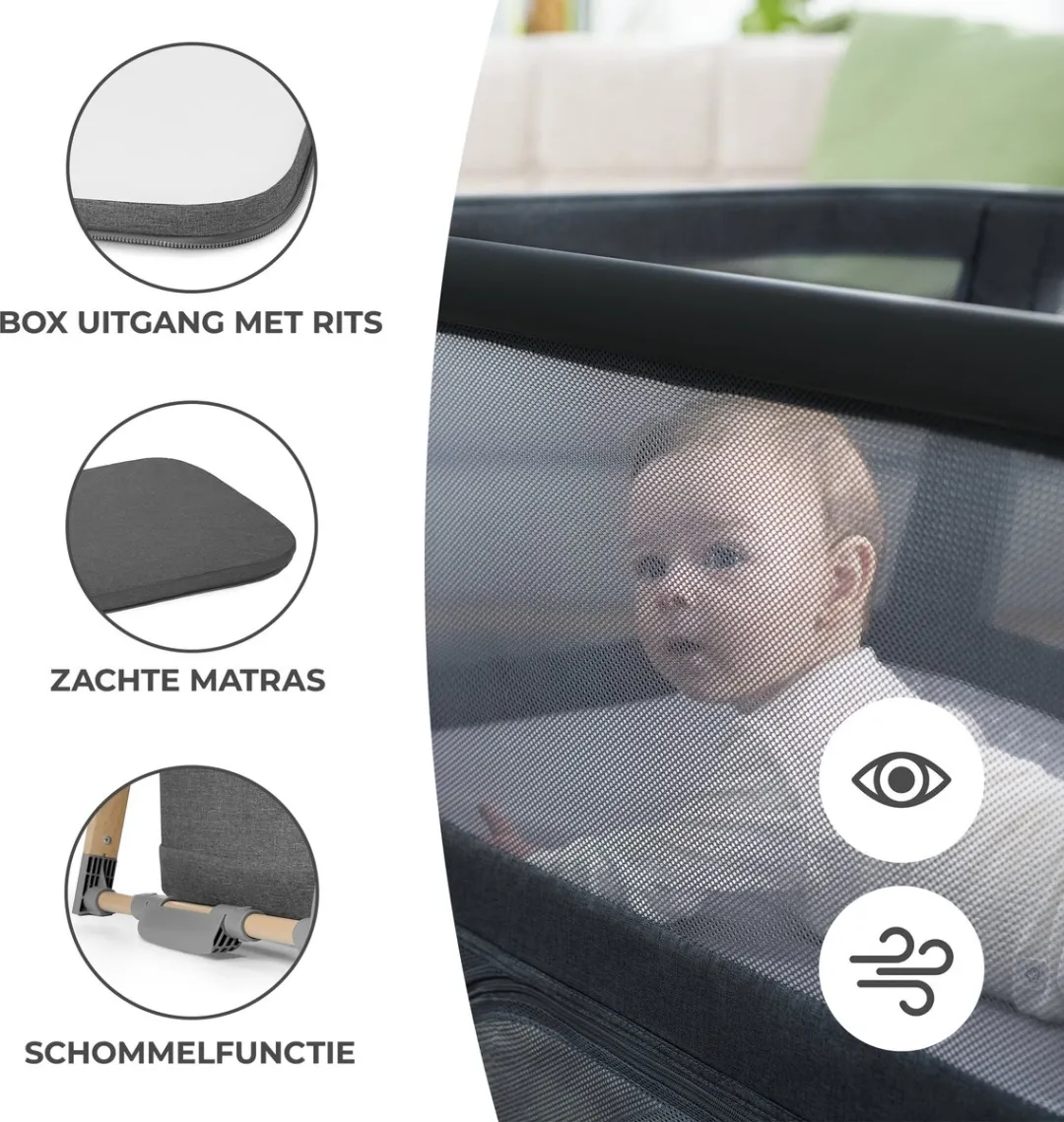 KinderKraft SOFI Reisbedje 4-in-1 Grijs