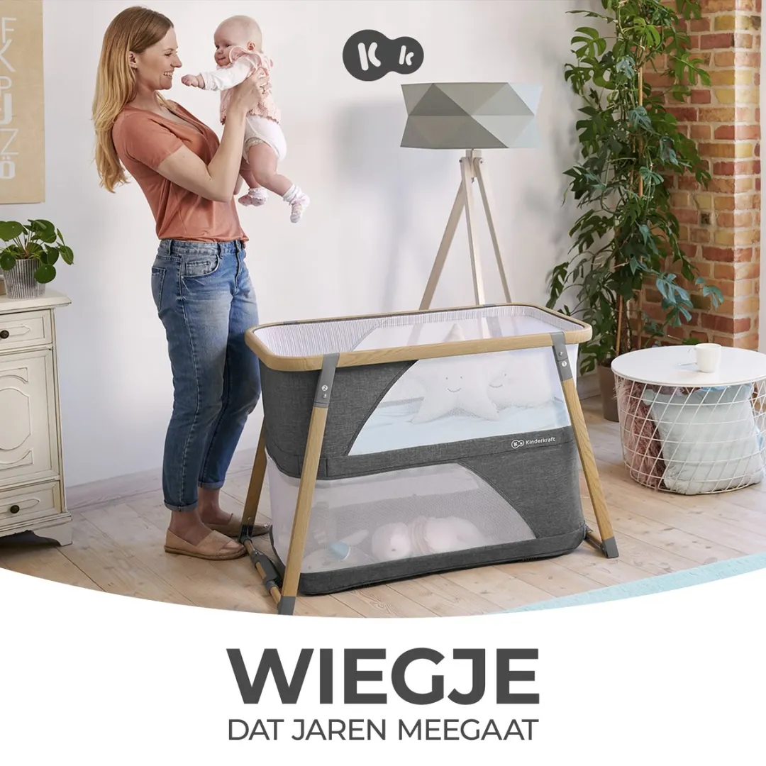 KinderKraft SOFI Reisbedje 4-in-1 Grijs