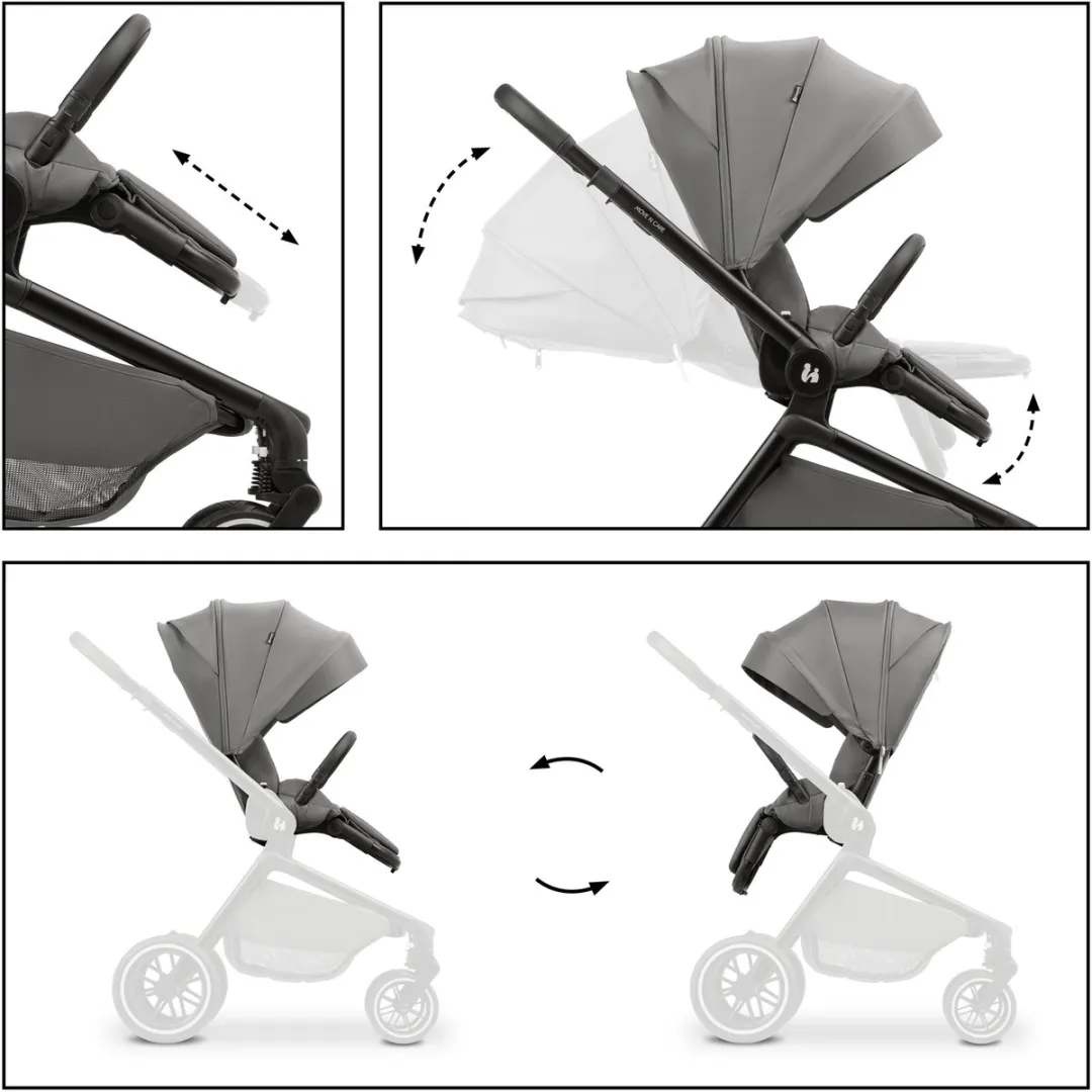 Hauck Move N Care Kinderwagen - Dark Grey - afbeelding 6 van 6