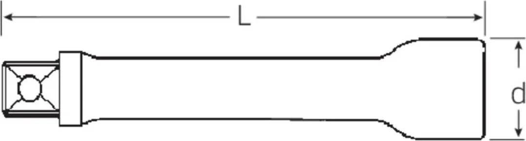 Stahlwille 509/10 Dopsleutelverlenging 1/2" 255mm