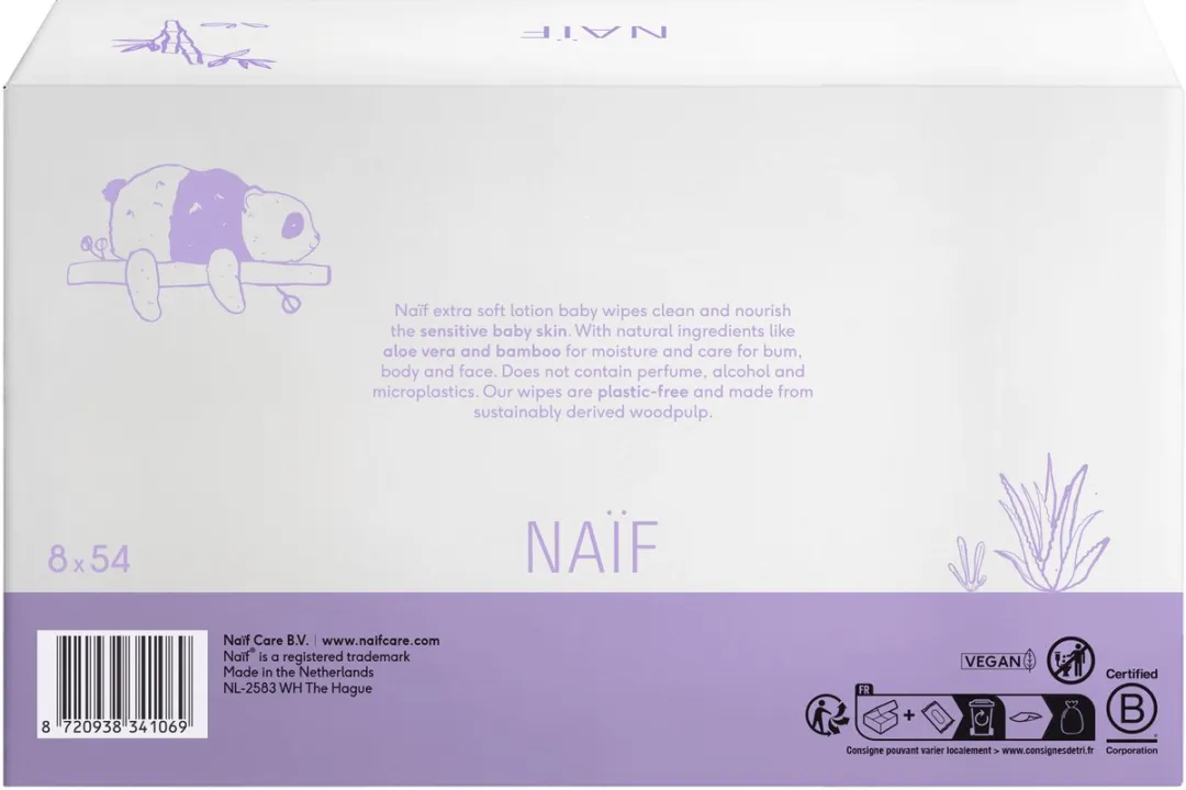 Naïf Lotion Billendoekjes - 3024 Stuks