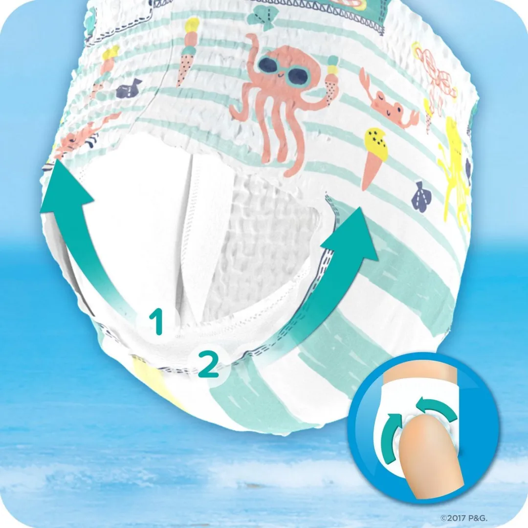 Pampers Splashers Wegwerpluiers Maat 4-5 33 Stuks