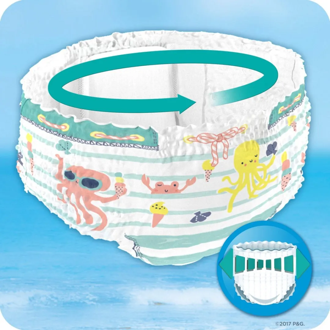 Pampers Splashers Wegwerpluiers Maat 4-5 33 Stuks