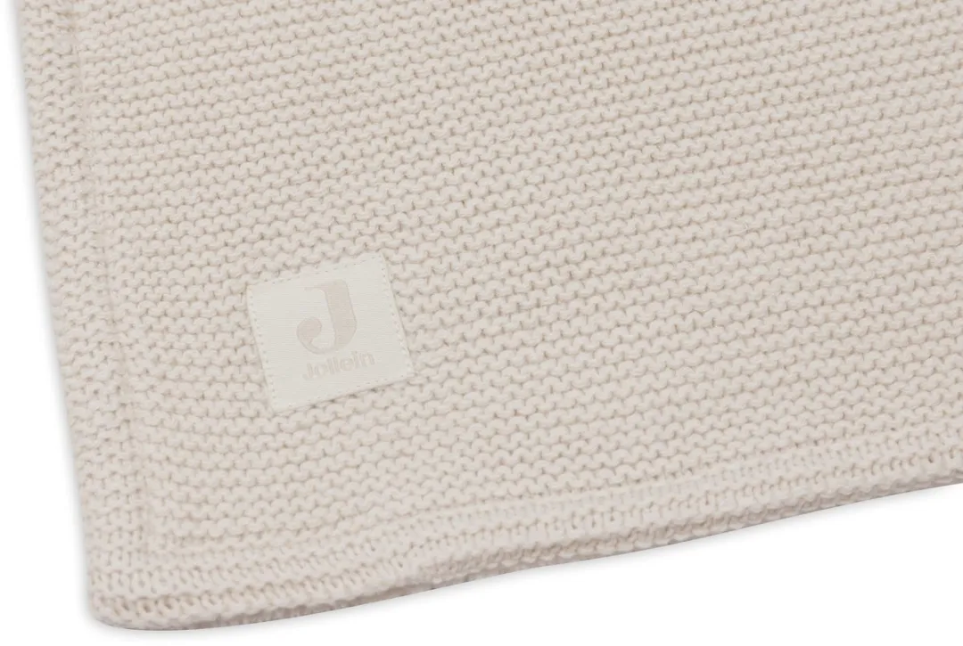 Jollein Baby Deken Ledikant 100x150cm Basic Knit Oatmeal