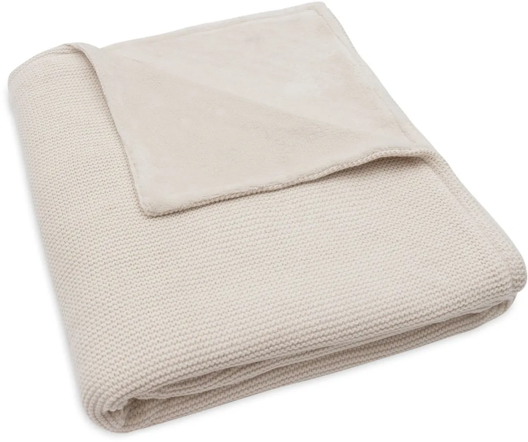 Jollein Baby Deken Ledikant 100x150cm Basic Knit Oatmeal