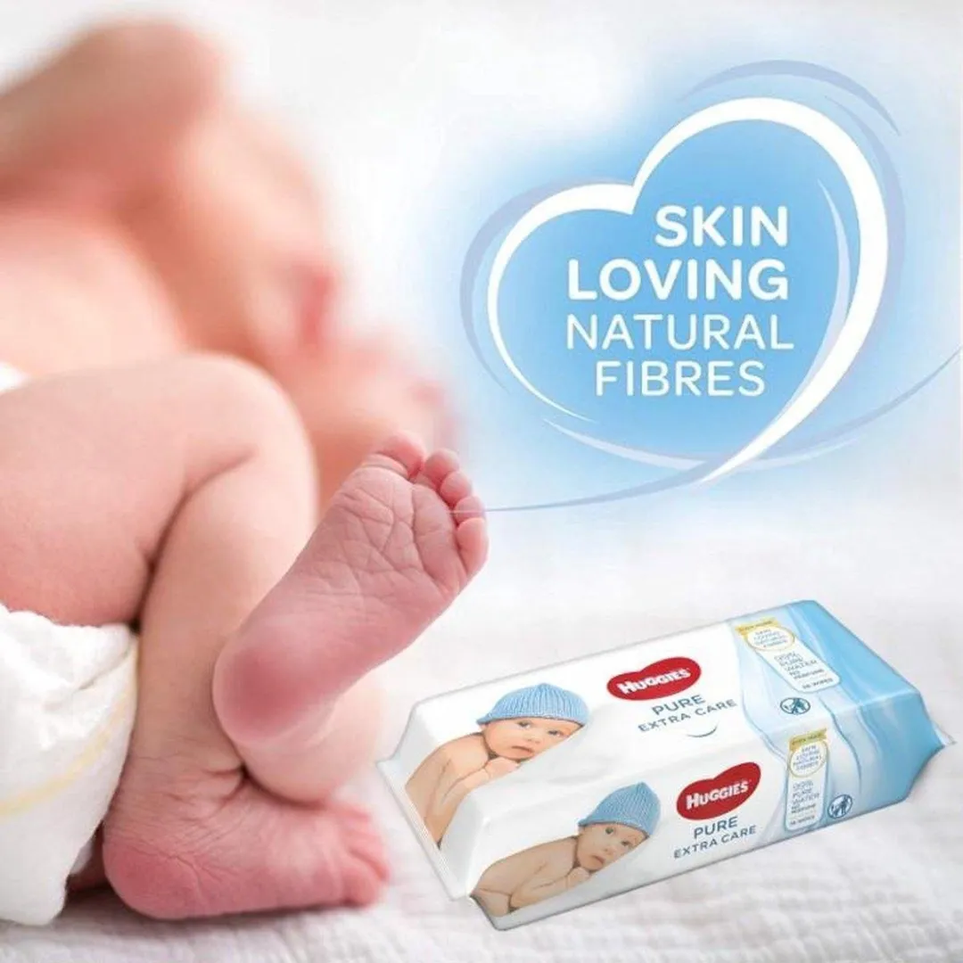 Huggies Pure Extra Care Billendoekjes 56 Stuks