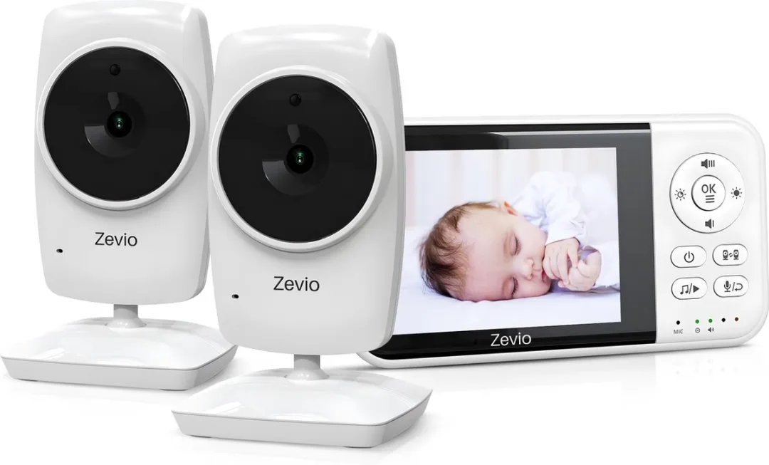 Zevio Babyfoon Comfort - Babyfoon Met 2 Camera's - Baby Monitor - Baby Camera