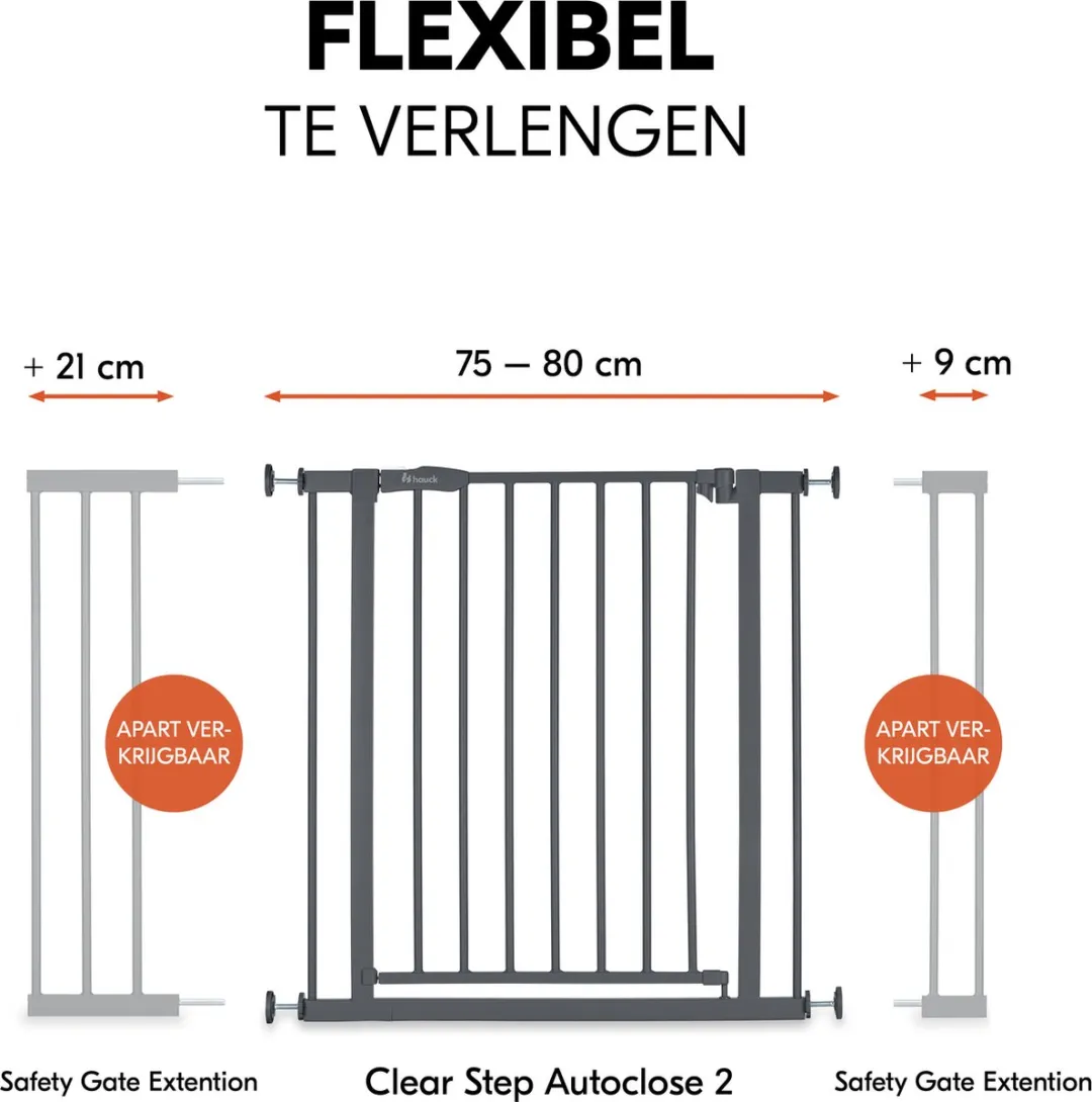 Hauck Open N Stop 2 Traphekje 75-80cm - Dark Grey