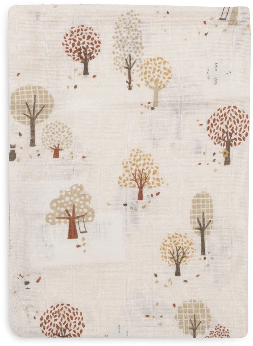 Jollein Hydrofiele Washandjes Tiny Park - 15x20cm - 3 Stuks