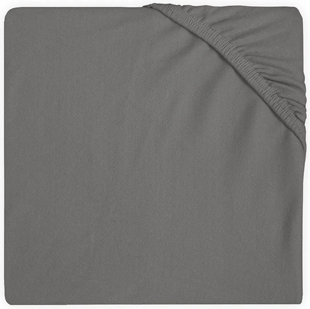 Jollein Baby Hoeslaken Boxmatras Jersey Storm Grey 75x95cm