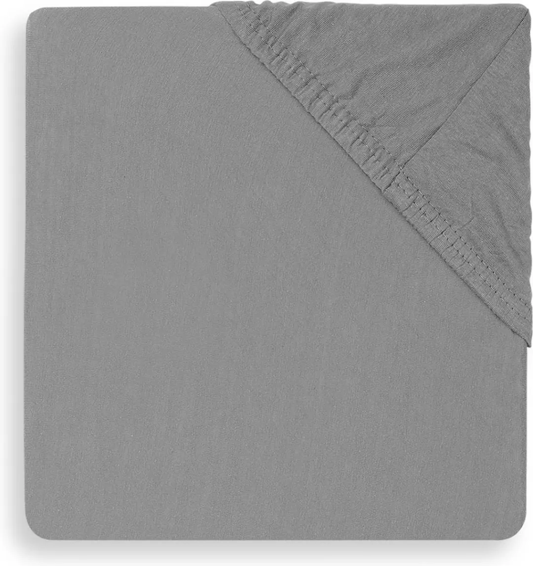 Jollein Baby Hoeslaken Boxmatras Jersey Storm Grey 75x95cm