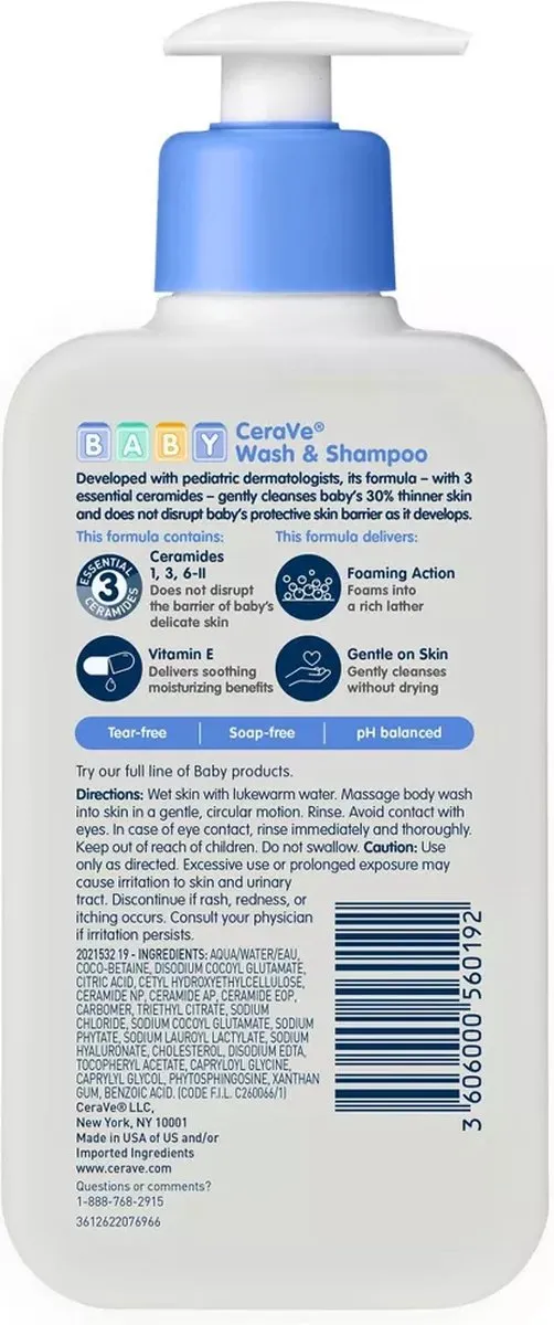 CeraVe Baby Wash & Shampoo 237ml