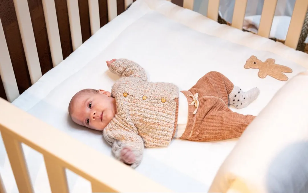 Childhome Teddy Collection Parklegger Boxkleed 75x95cm - Wit/Beige