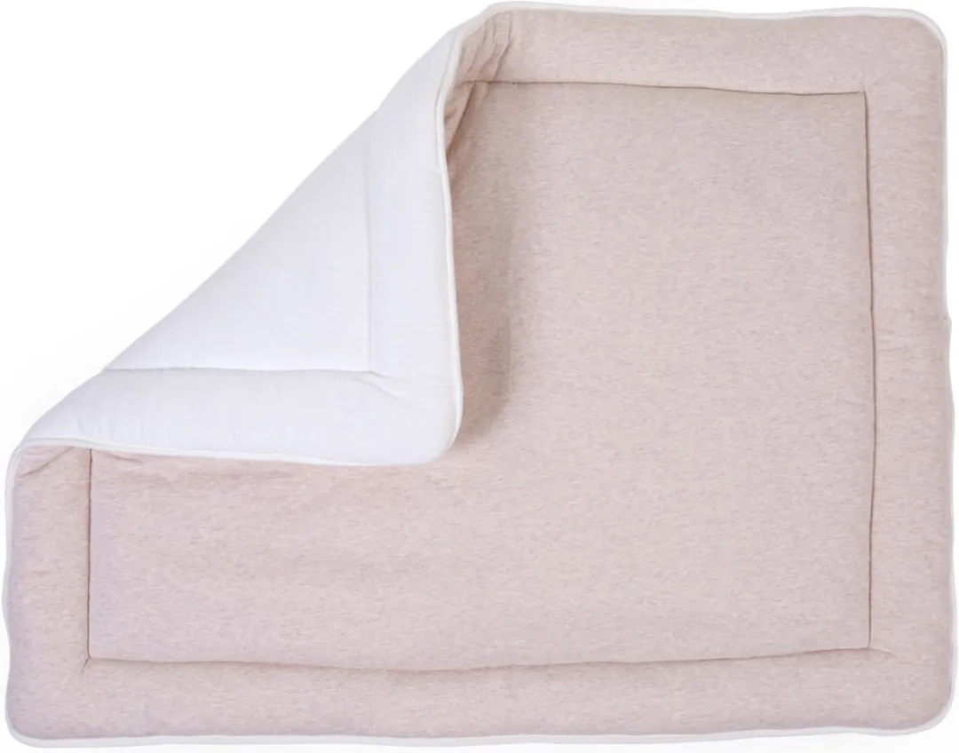 Childhome Teddy Collection Parklegger Boxkleed 75x95cm - Wit/Beige