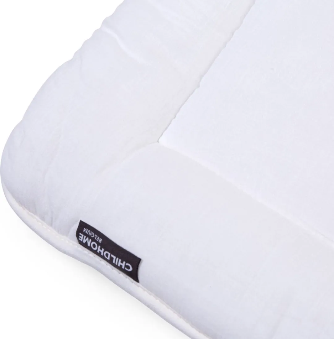 Childhome Teddy Collection Parklegger Boxkleed 75x95cm - Wit/Beige