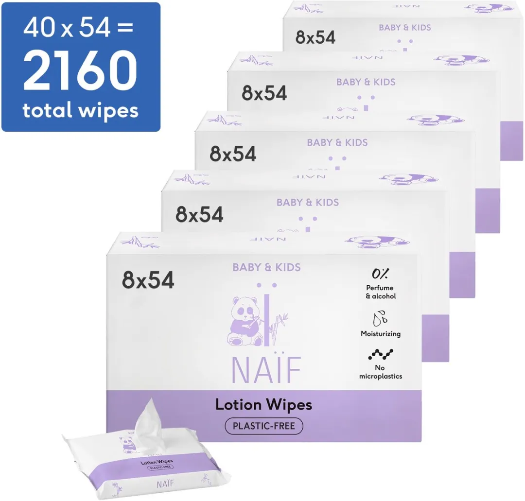 Naïf Lotion Billendoekjes XL