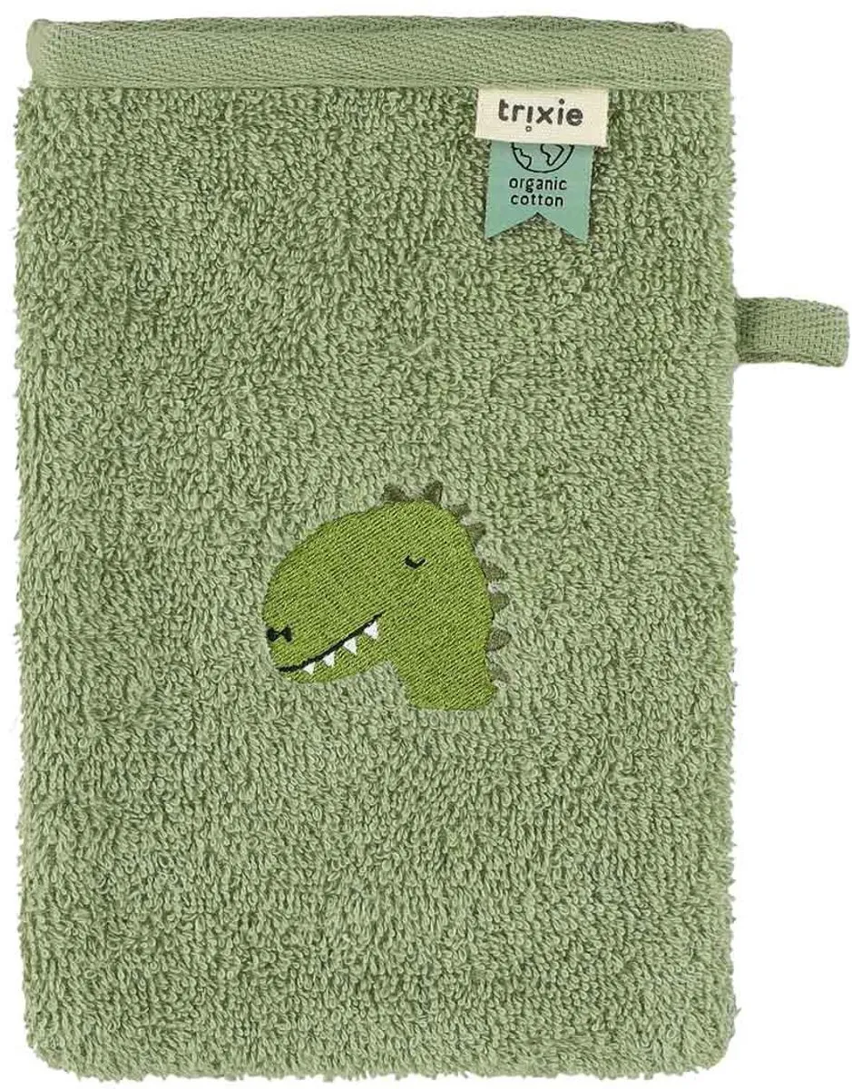 Trixie Washandje Aura Dino - 2 Stuks Groen