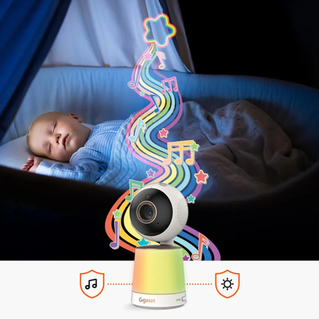 Gigaset Baby 500 Video Babyfoon - 5 inch - Wit-Grijs - afbeelding 6 van 6