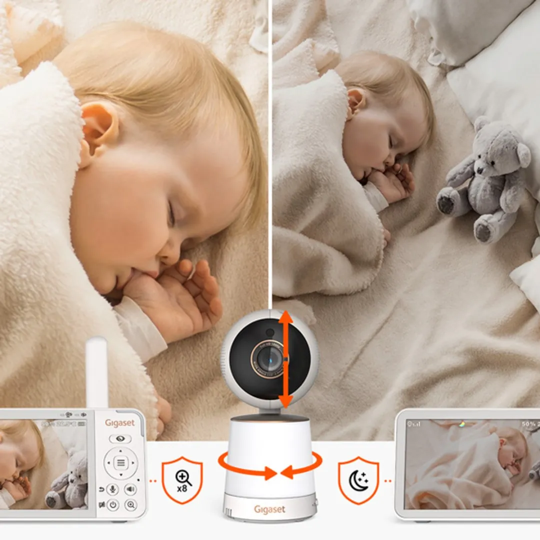 Gigaset Baby 500 Video Babyfoon - 5 inch - Wit-Grijs